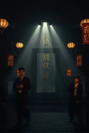 科幻剧《潮汐观测站》竖版海报，涨潮时分的水位标尺
