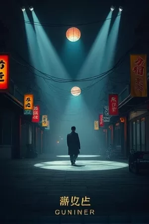 悬疑剧《静音频道》竖版海报，电视屏幕上跳动的无声波纹